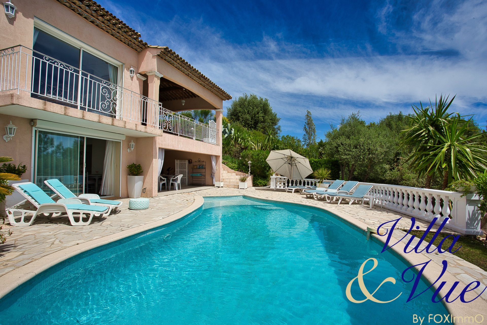 Biot Côte D'azur villa with panoramic sea view swimming pool — photo 6 of 12