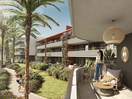 Villeneuve Loubet new apartments with rooftop pool and sea view