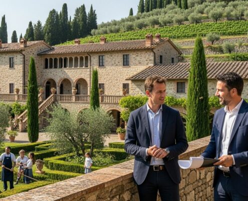 Italian estate management, architecture, community