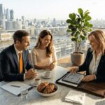 Luxury advisor meeting in stylish office