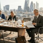 Real estate arbitration session with investors