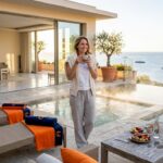 Côte d'Azur luxury villa terrace with pool