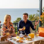 Broker reviewing luxury property paperwork