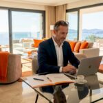 Advisor reviewing Côte d'Azur luxury property portfolio