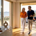 Buyers touring French Riviera luxury apartment