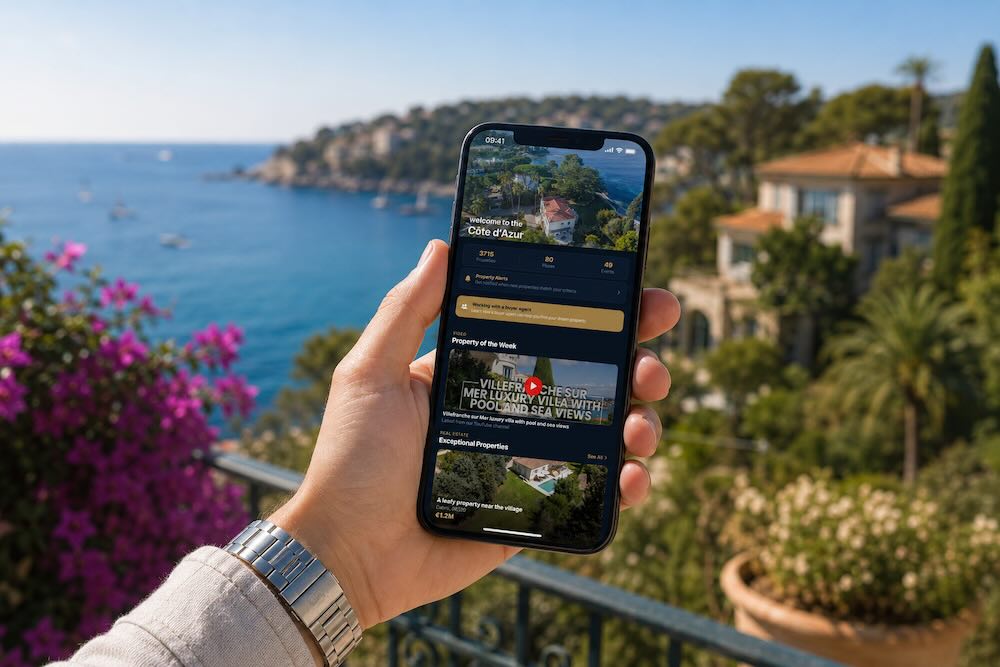 French Riviera App with real estate, events, news, trips and restaurants