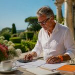 Investor reviewing heritage home tax credit documents