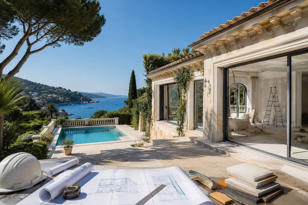 renovation works cote dazur French riviera