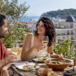 Nice rooftops facing Mont Boron from terrace